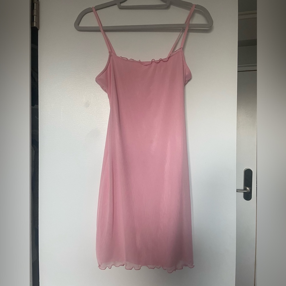 Cute pink mini dress size s